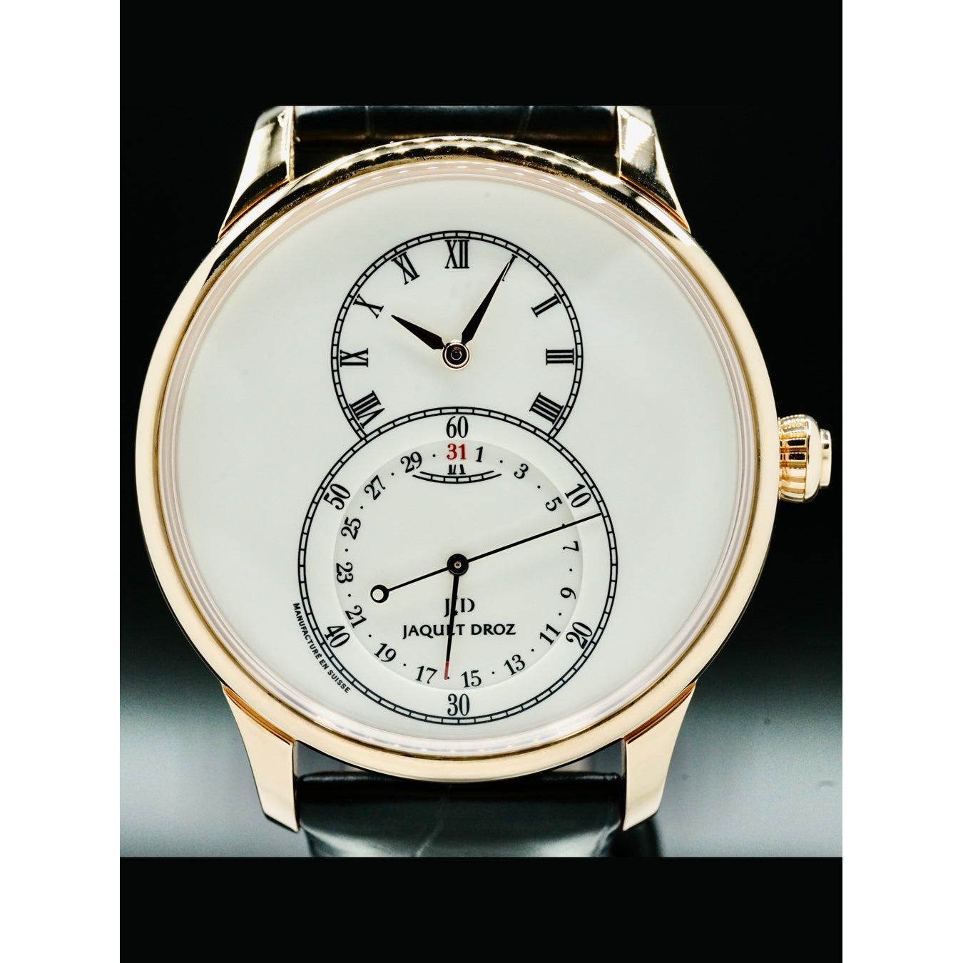 Jaquet Droz Grande Seconde Quantieme Ivory Enamel J007033200