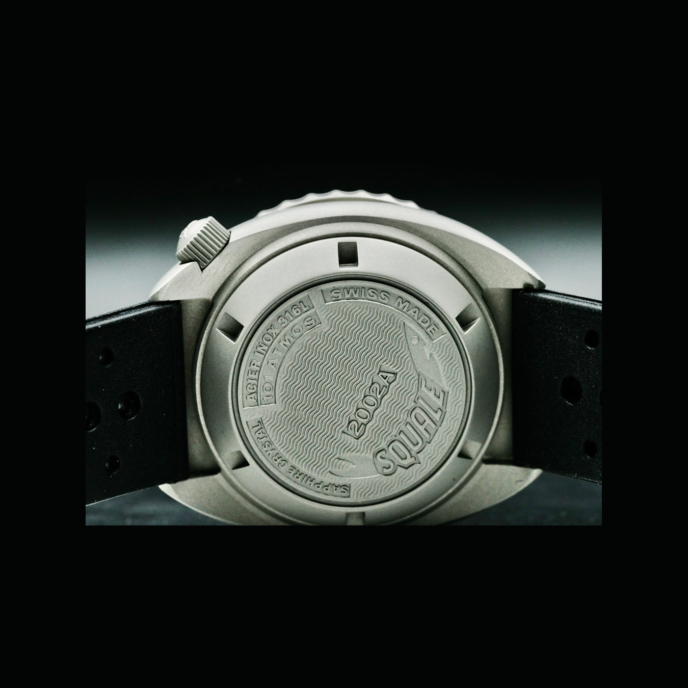 Squale 2002 Grey Dial B0834-03 2002.BR.G.G.NT