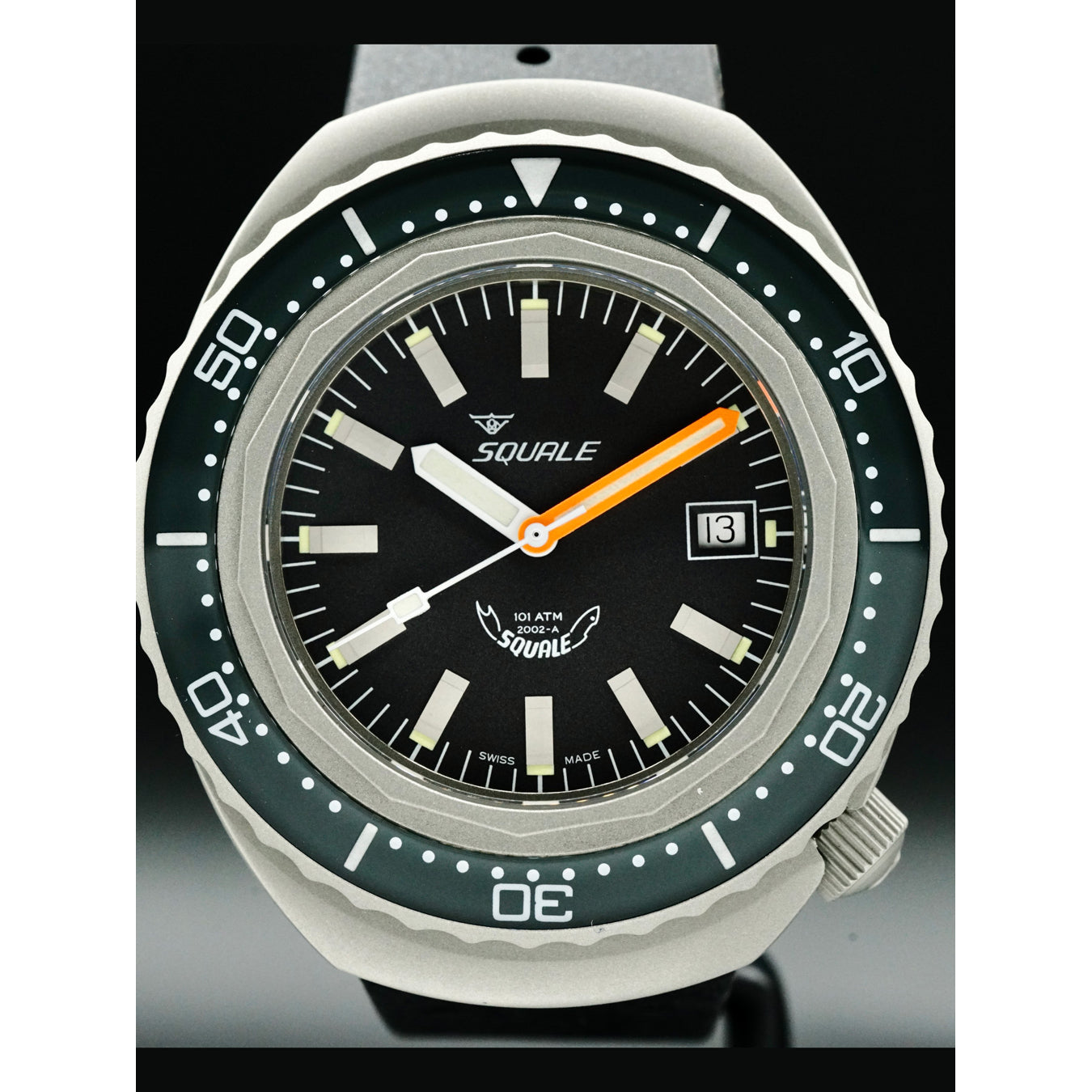 Squale 2002 Grey Dial B0834-03 2002.BR.G.G.NT