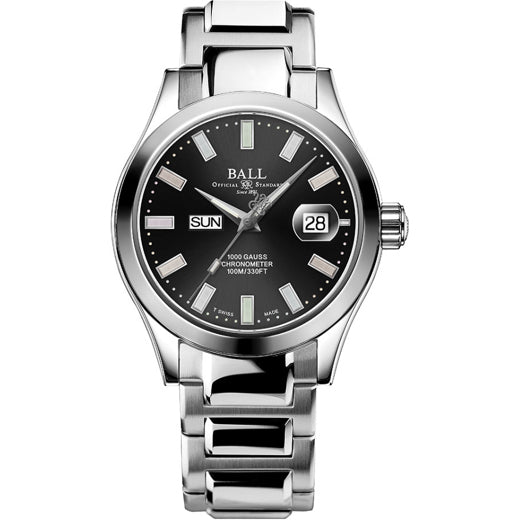 Ball NM9036C-S1C-BKR Engineer III Marvelight Chronometer Day-Date Black Dial Rainbow Tubes
