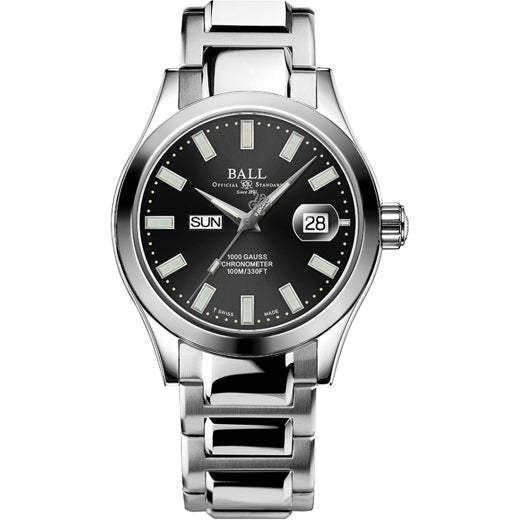 Ball NM9036C-S1C-BK Engineer III Marvelight Chronometer Day-Date Black Dial