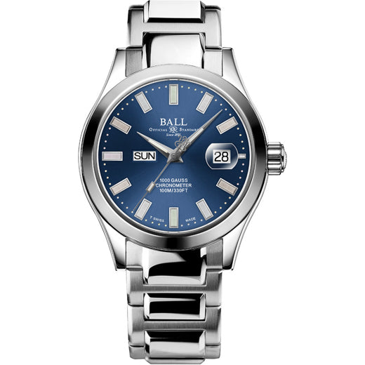 Ball NM9036C-S1C-BER Engineer III Marvelight Chronometer Day-Date Blue Dial Rainbow Tubes