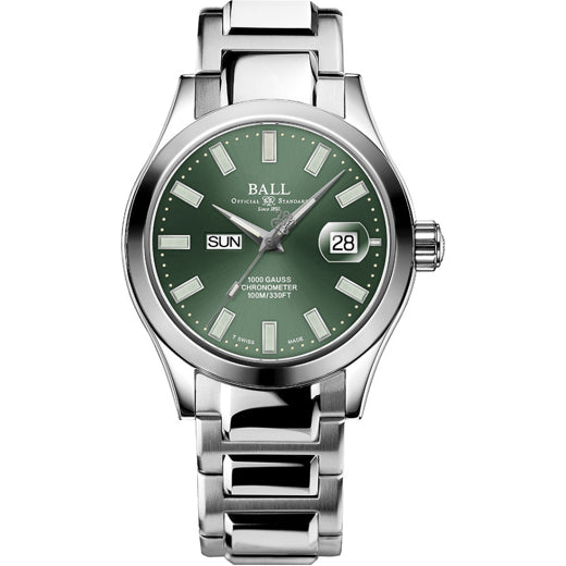 Ball NM9036C-S1C-GR Engineer III Marvelight Chronometer Day-Date Green Dial
