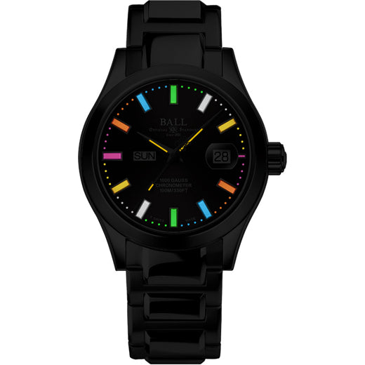 Ball NM9036C-S1C-GYR Engineer III Marvelight Chronometer Day-Date Grey Dial Rainbow Tubes