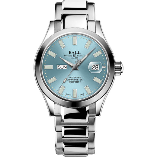 Ball NM9036C-S1C-IBE Engineer III Marvelight Chronometer Day-Date Ice Blue Dial