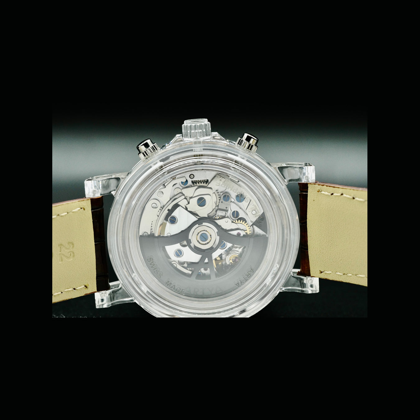 ArtyA Burgundy Red Chrono Crystal
