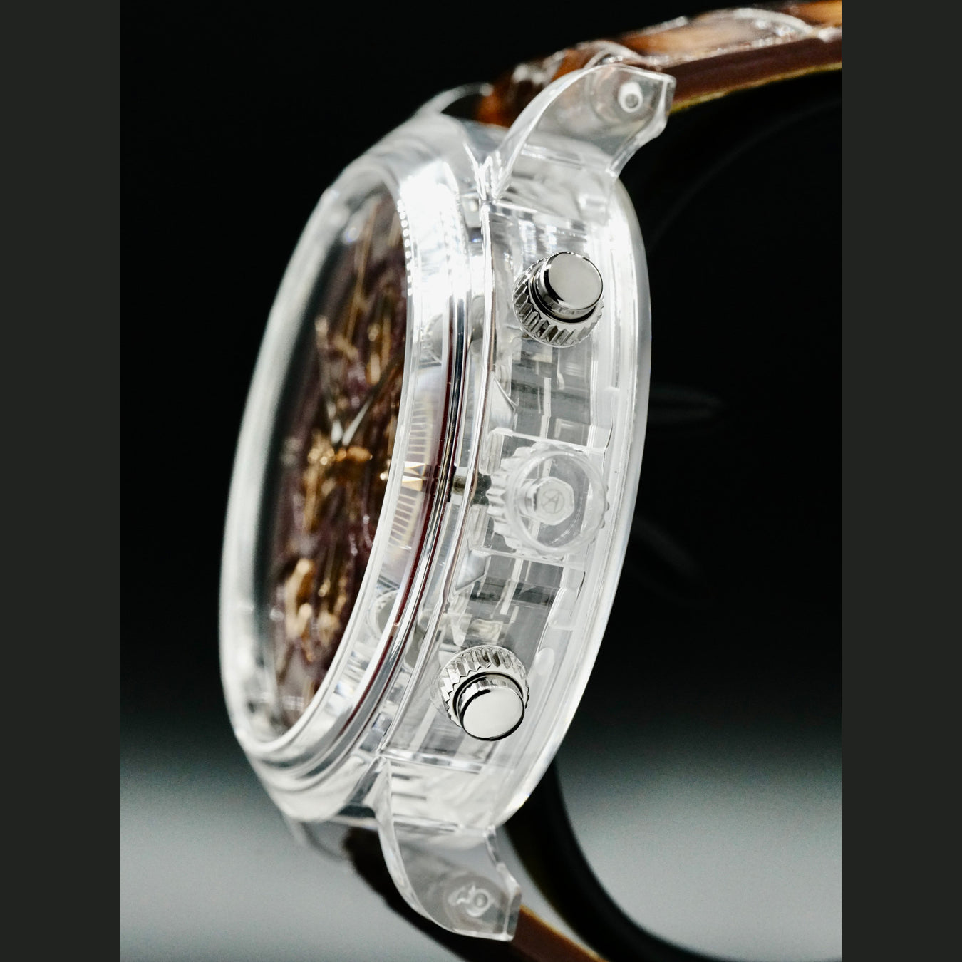 ArtyA Burgundy Red Chrono Crystal