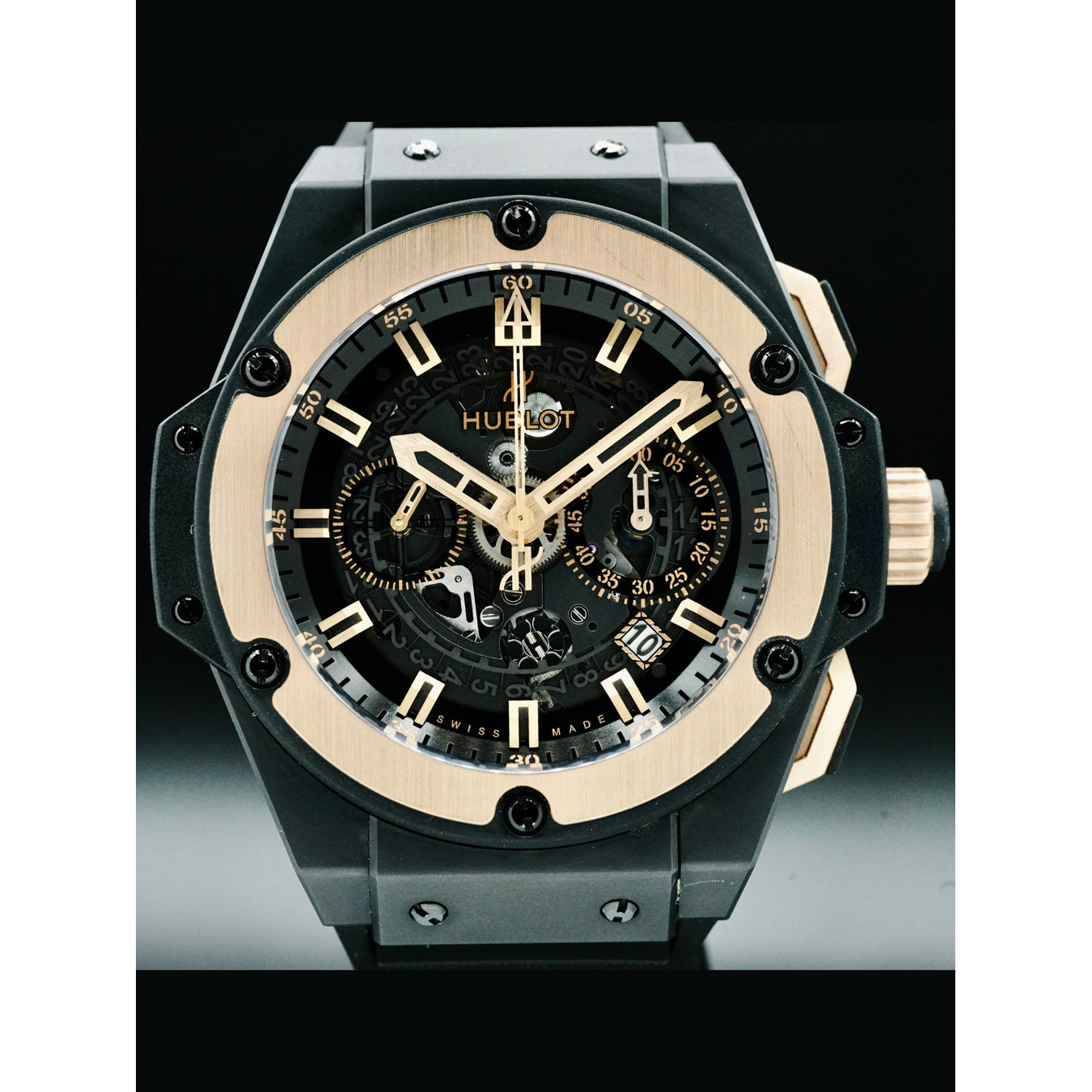 Hublot 701.CO.0180.RX King Power Unico Ceramic King Gold