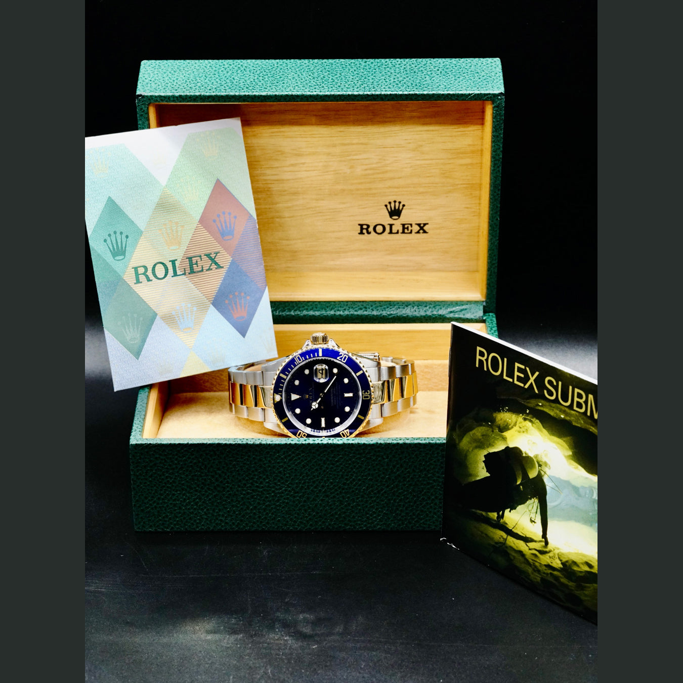 Rolex 16613 Submariner Date Steel and Yellow Gold Blue