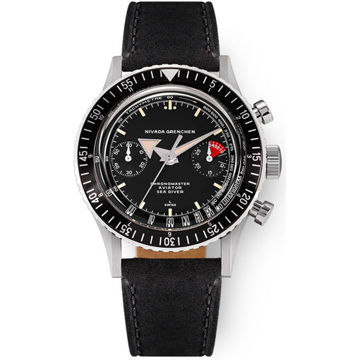 Nivada Grenchen 86007M03 Broad Arrow Manual on Leather Strap