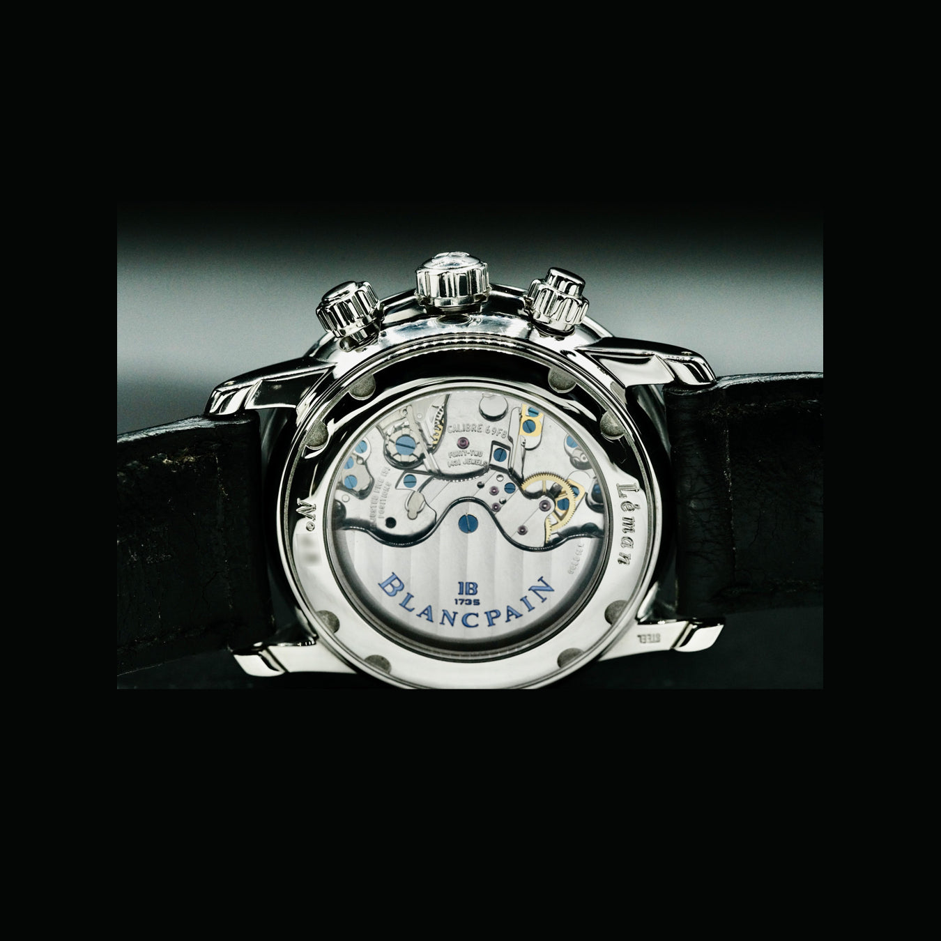 Blancpain 2885F-1130-71 Leman Flyback Chronograph Big Date Black Dial 40mm