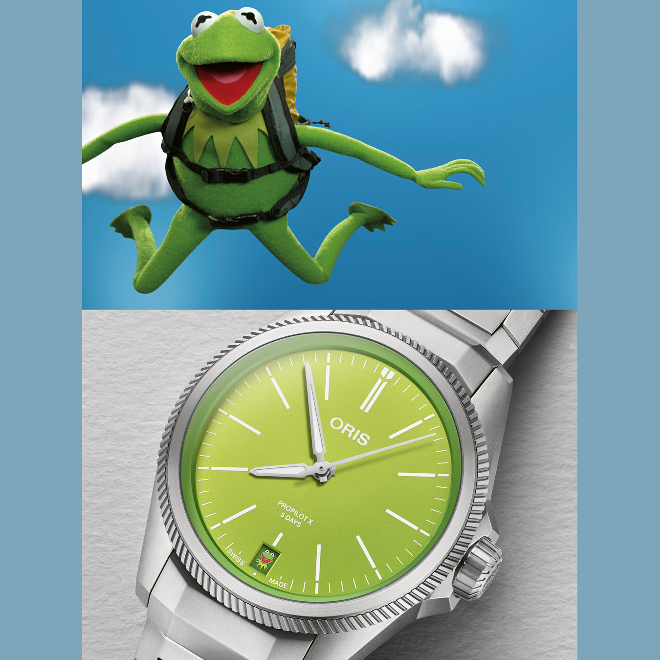 Oris ProPilot X Kermit Edition