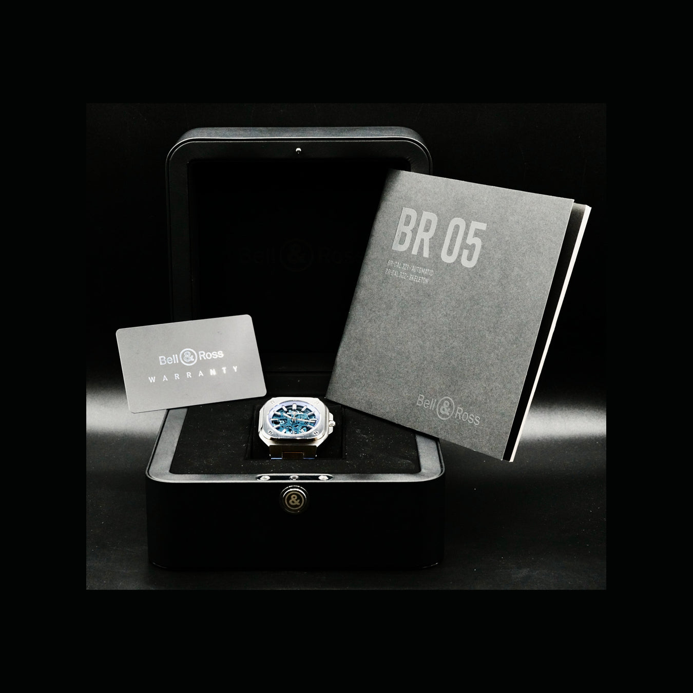 Bell & Ross BR05A-BLU-SKST/SRB  BR 05 Skeleton Blue on Strap