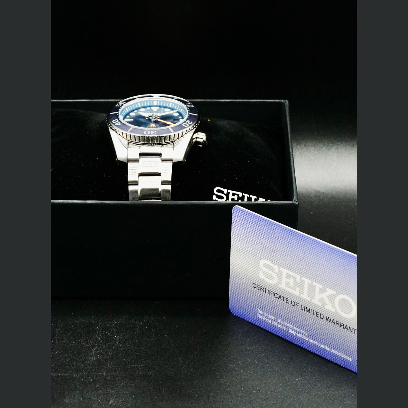 Seiko Prospex SFK001 Sea Sumo Solar GMT Blue