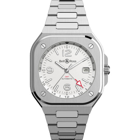 Bell & Ross BR05 GMT Silver Steel BR05G-SI-ST/SST