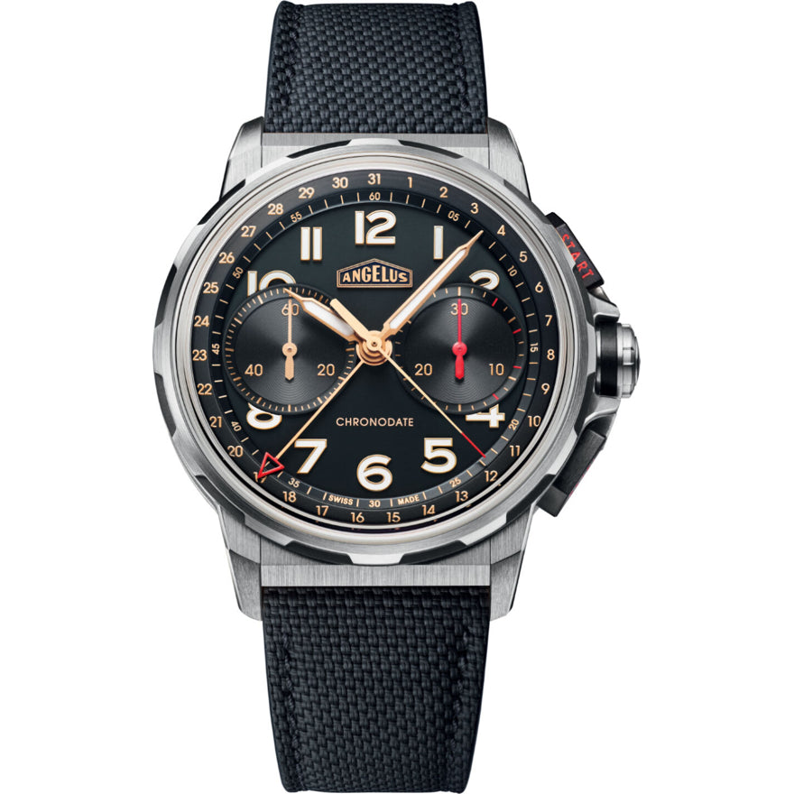 Angelus 0CDYF.B02A.K009B Chronodate Titanium Black