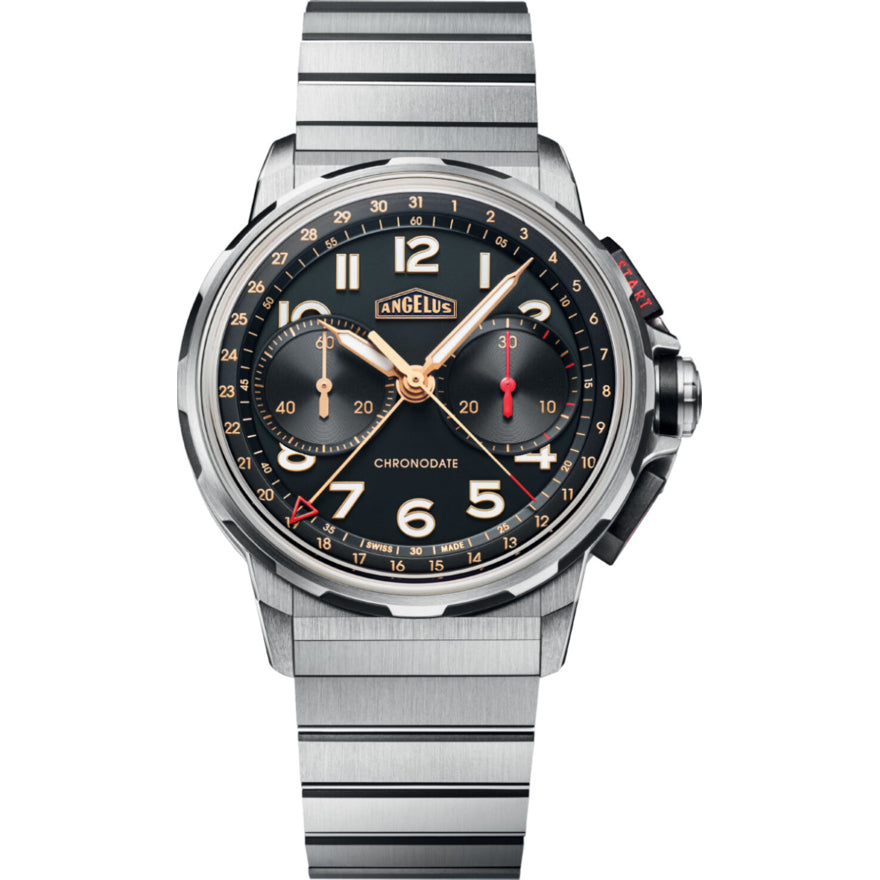 Angelus 0CDYF.B02A.M009T Chronodate Titanium Black Titanium