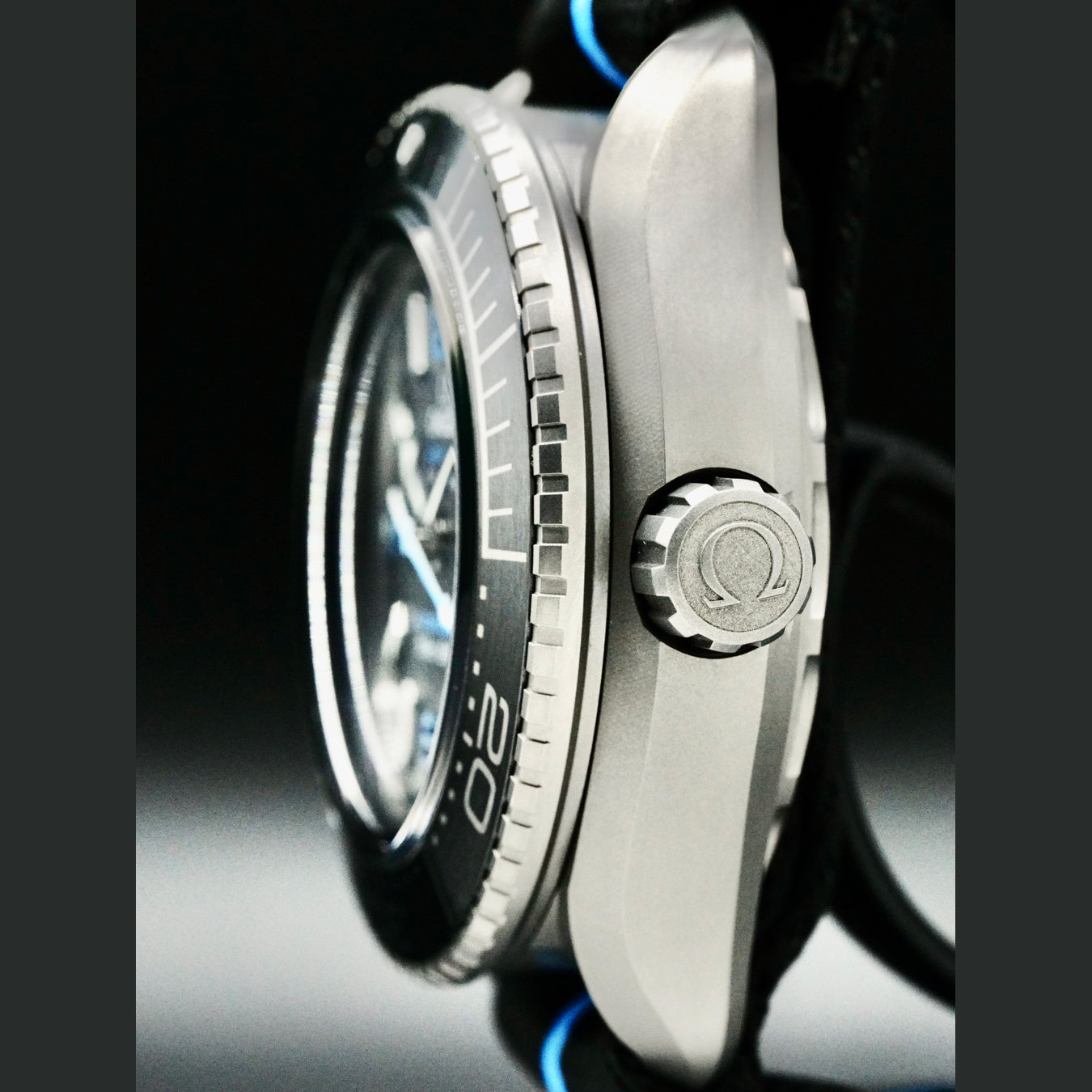 Omega 215.92.46.21.01.001 Seamaster Planet Ocean 6000m Ultra Deep Titanium on NATO Strap