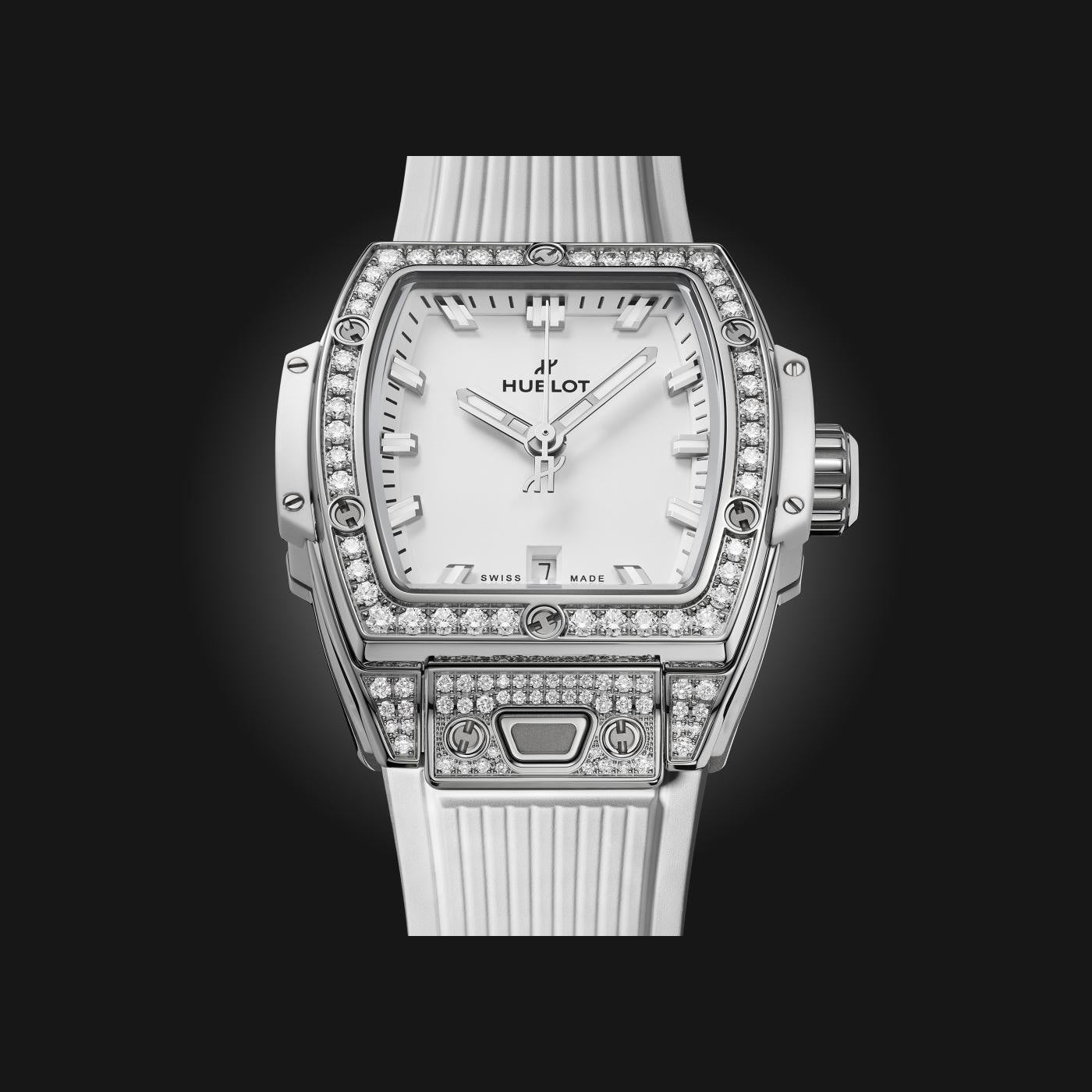 Hublot 682.SE.2010.RW.1604 Spirit of Big Bang Steel White Pavé