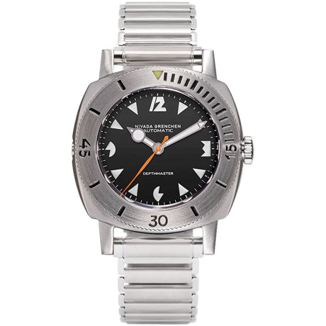 Nivada Grenchen Depthmaster White Pacman 14102A11