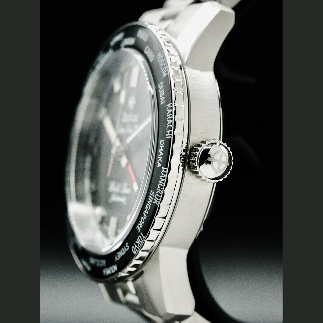 Zodiac ZO9409 Super Sea Wolf World Time GMT Black