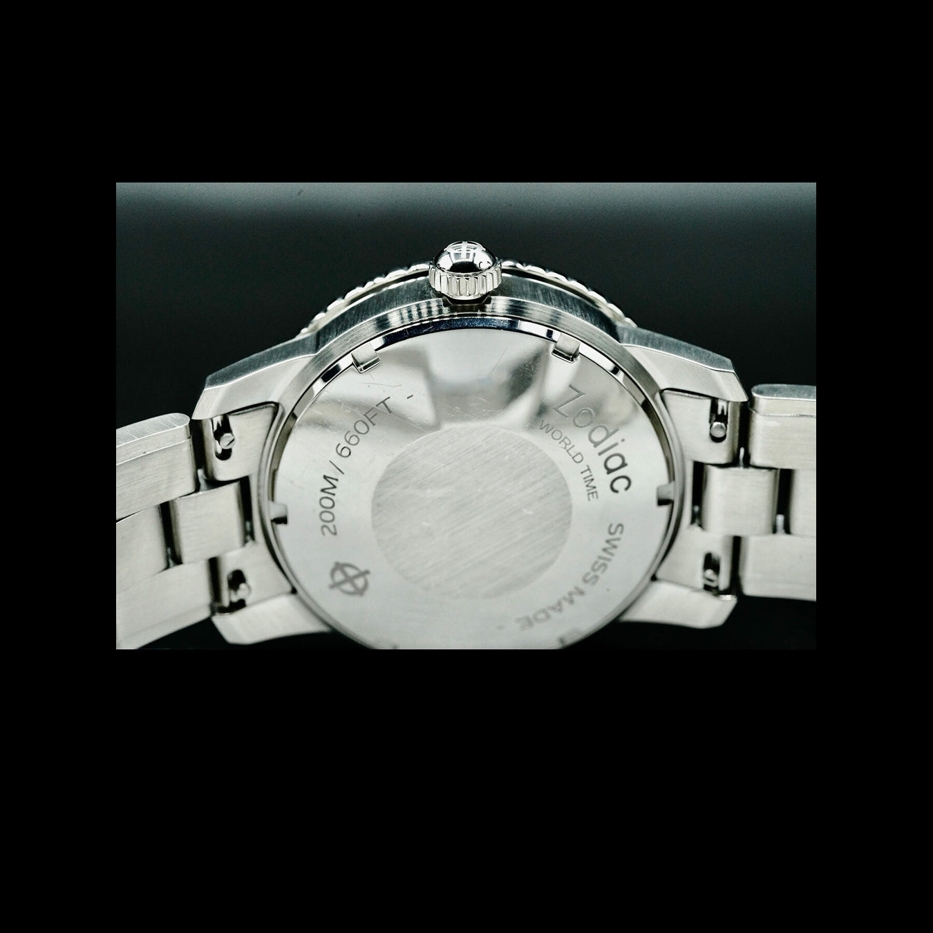 Zodiac ZO9409 Super Sea Wolf World Time GMT Black