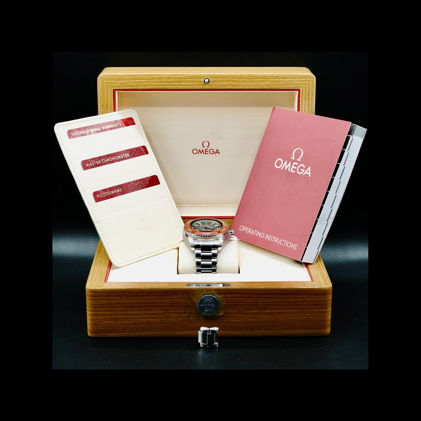 Omega Seamaster Planet Ocean 6000m Ultra Deep Black Dial 45.5mm on Bracelet