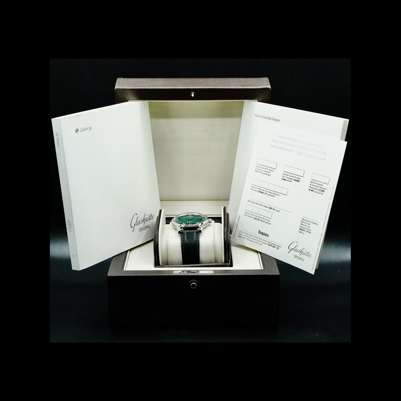 Glashütte Original 1-39-52-03-02-04 Sixties Green Dial