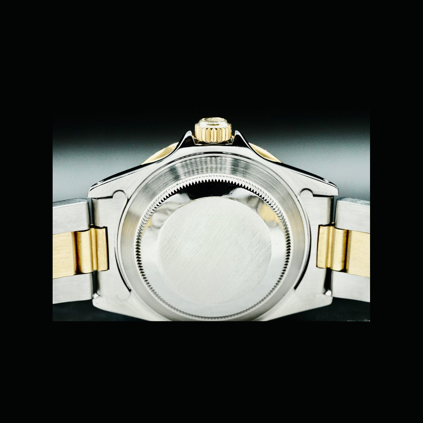 Rolex Submariner Date Steel and Yellow Gold Champagne Serti Dial 16613