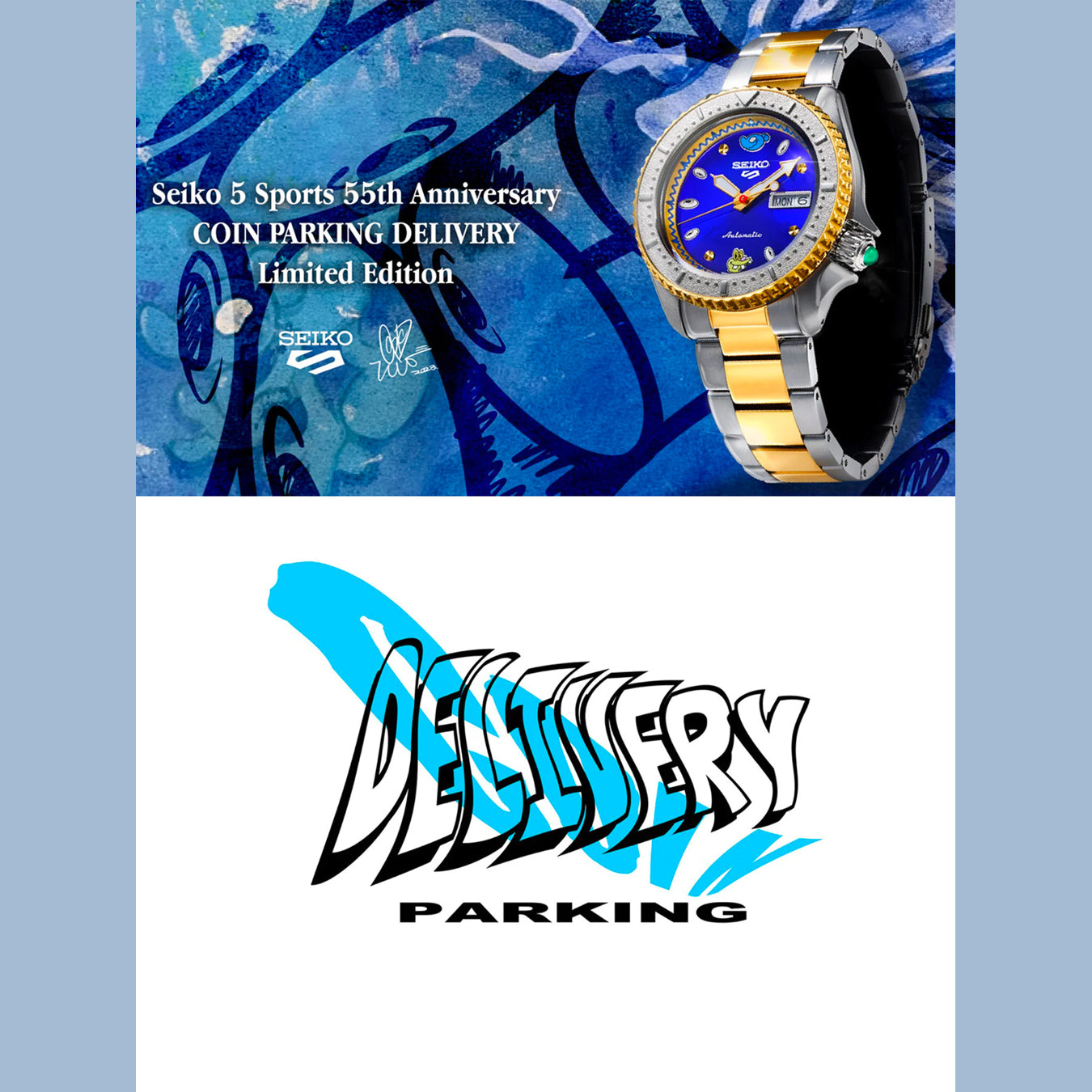 Seiko 5 SBSA212 Sports Blue Dial Coin Parking Delivery Limited Edition