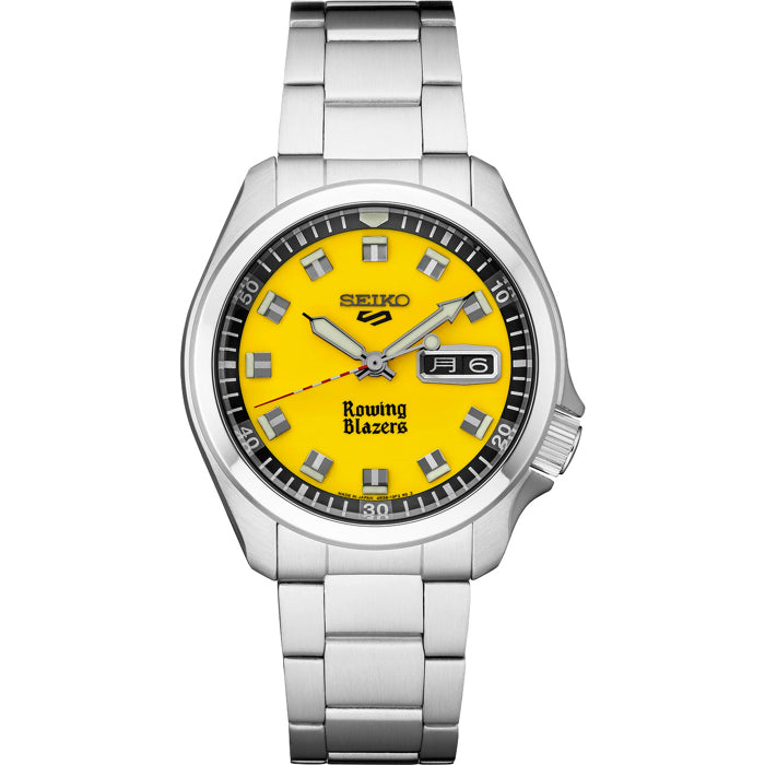 Seiko 5 Sports x Rowing Blazers SRPJ69 Yellow Dial