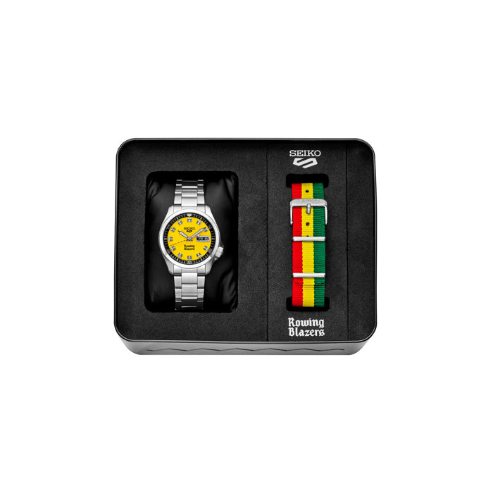 Seiko 5 Sports x Rowing Blazers SRPJ69 Yellow Dial