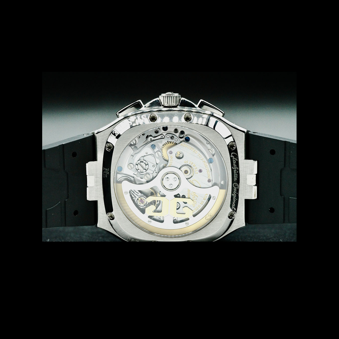 Glashütte Original 1-37-02-02-02-70 Seventies Chronograph Panorama Date Silver on Bracelet