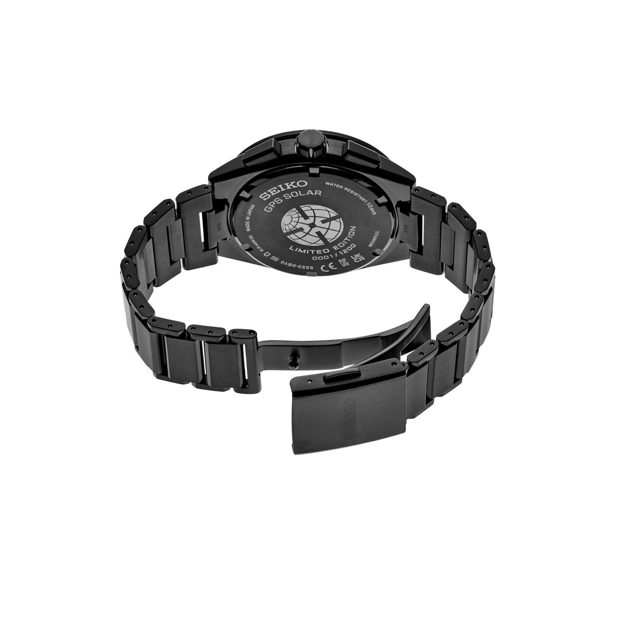 Seiko Astron SSH127 GPS Solar Dual Time Titanium Green Dial