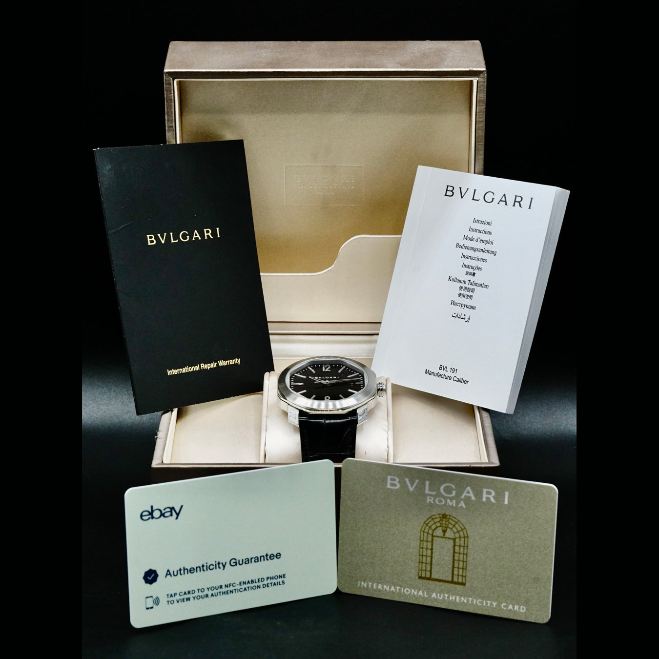 Bulgari OC41S Octo Roma Black