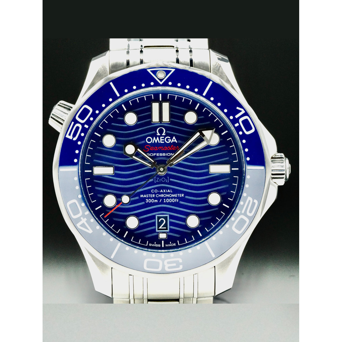 Omega 210.30.42.20.03.001 Seamaster Diver 300M Co-Axial Master Chronometer on Bracelet