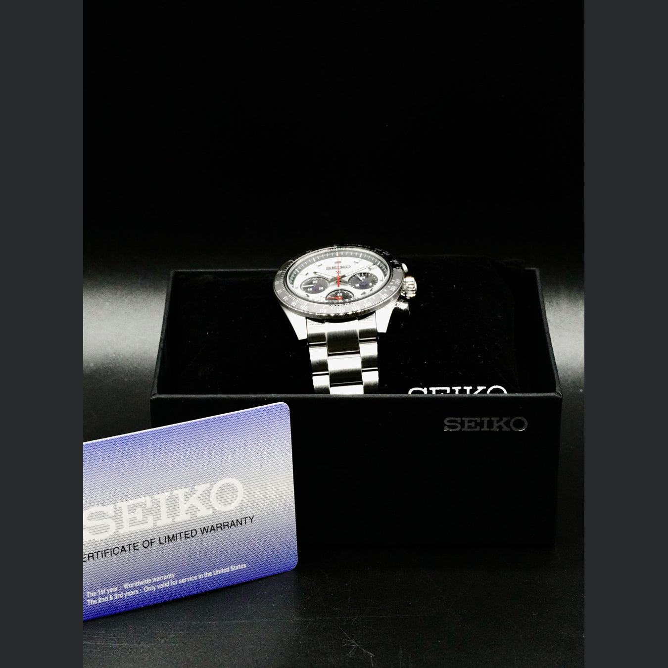 Seiko SSC911 Prospex Speedtimer Solar Chronograph White Dial