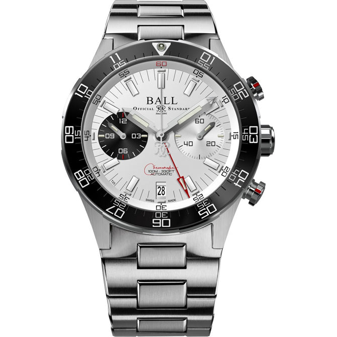 Ball DC3180C-S1CJ-SL Roadmaster Chronograph Silver Dial