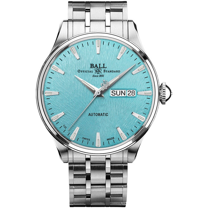 Ball NM2080D-S2J-IBER Trainmaster Eternity Ice Blue Dial Rainbow Tubes