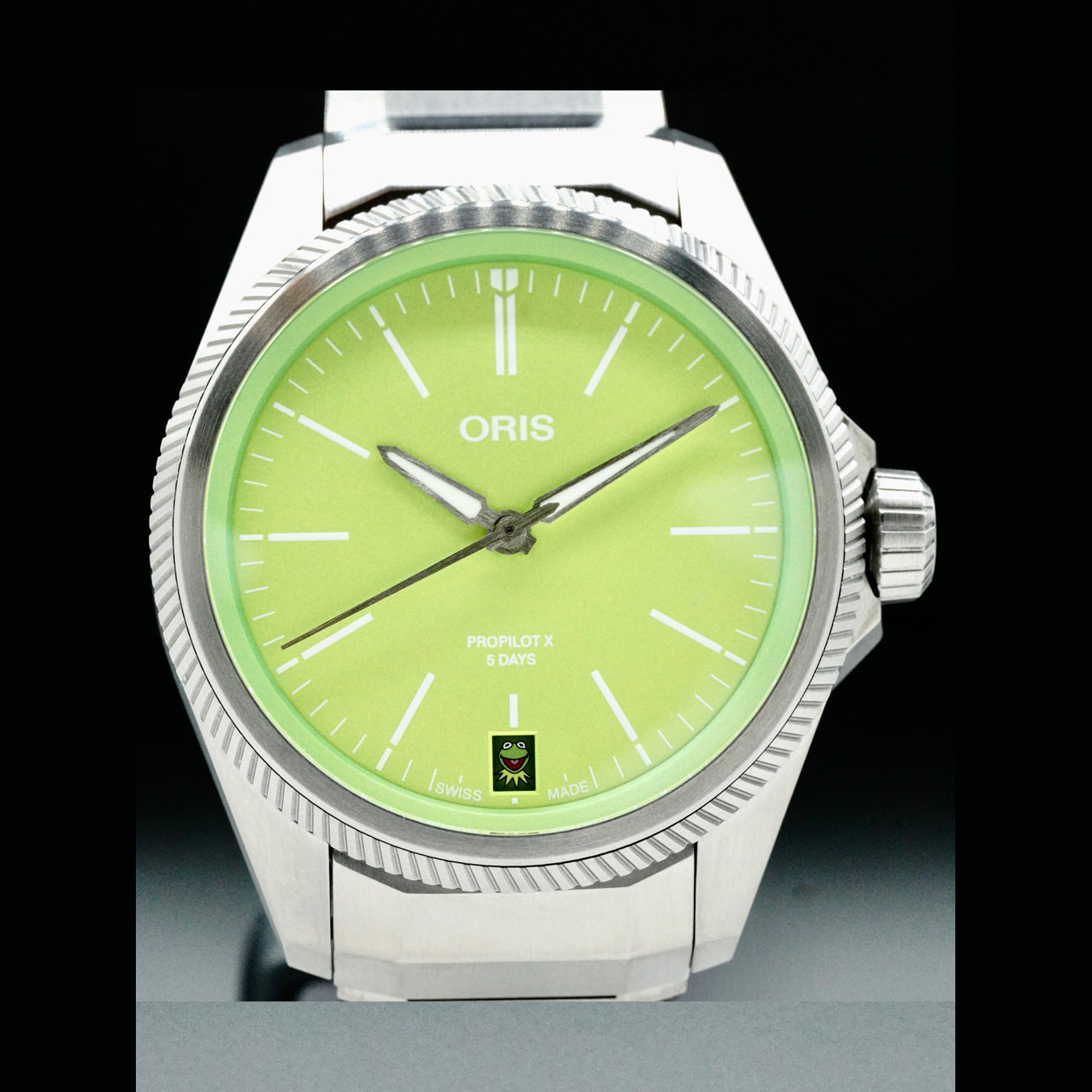 Oris 01 400 7778 7157-Set ProPilot X Kermit Edition