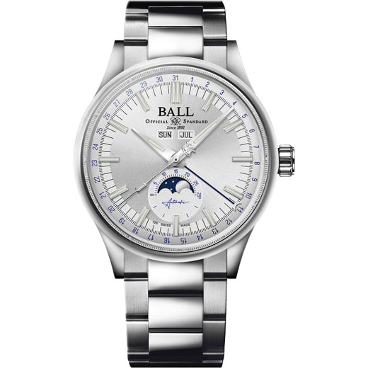 Ball Engineer II Moon Calendar Silver Dial