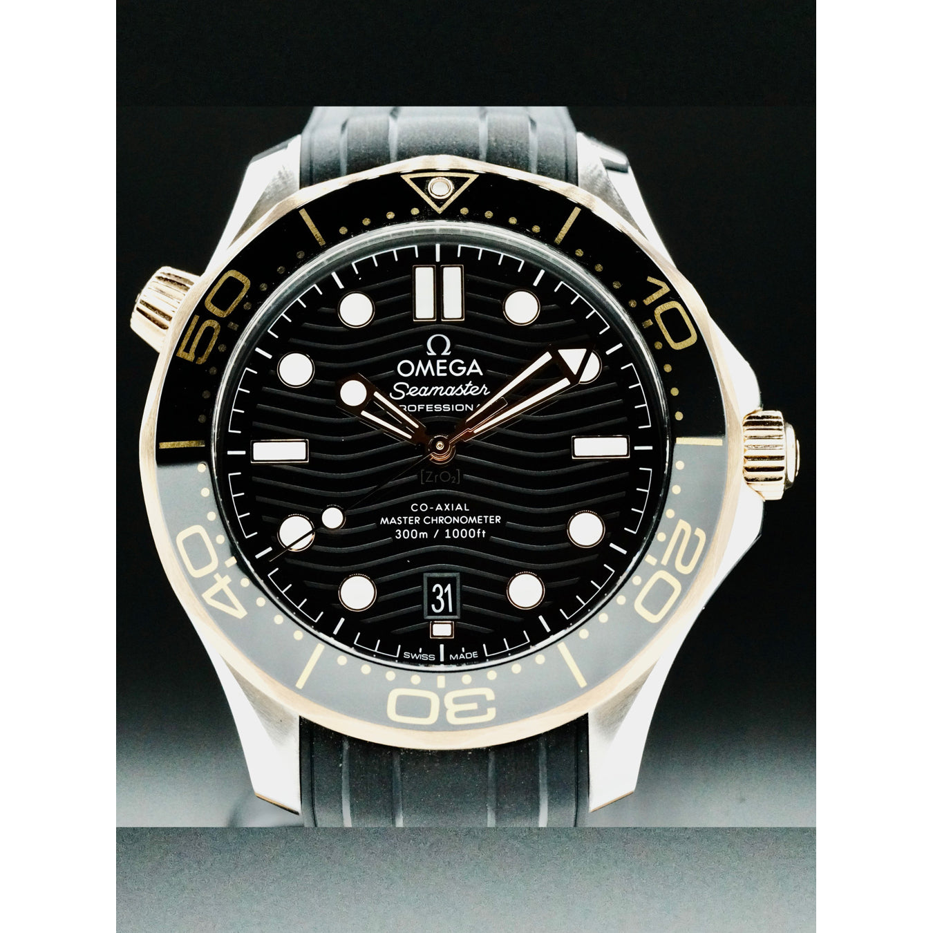 Omega 210.22.42.20.01.002 Seamaster Diver 300M Co-Axial Master Chronometer Sedna Gold