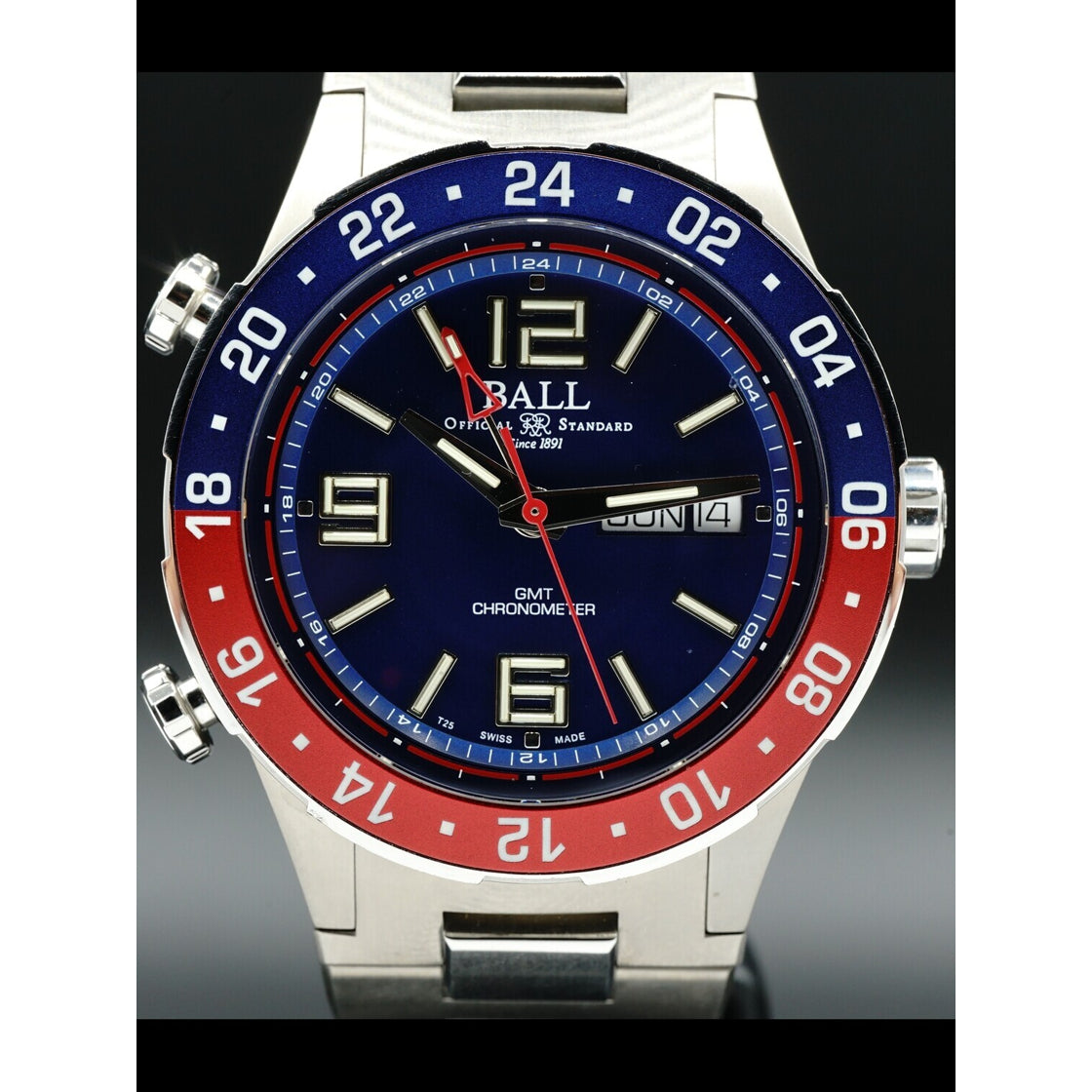 Ball DG3030B-SCJ-BE Roadmaster Marine GMT Blue Dial