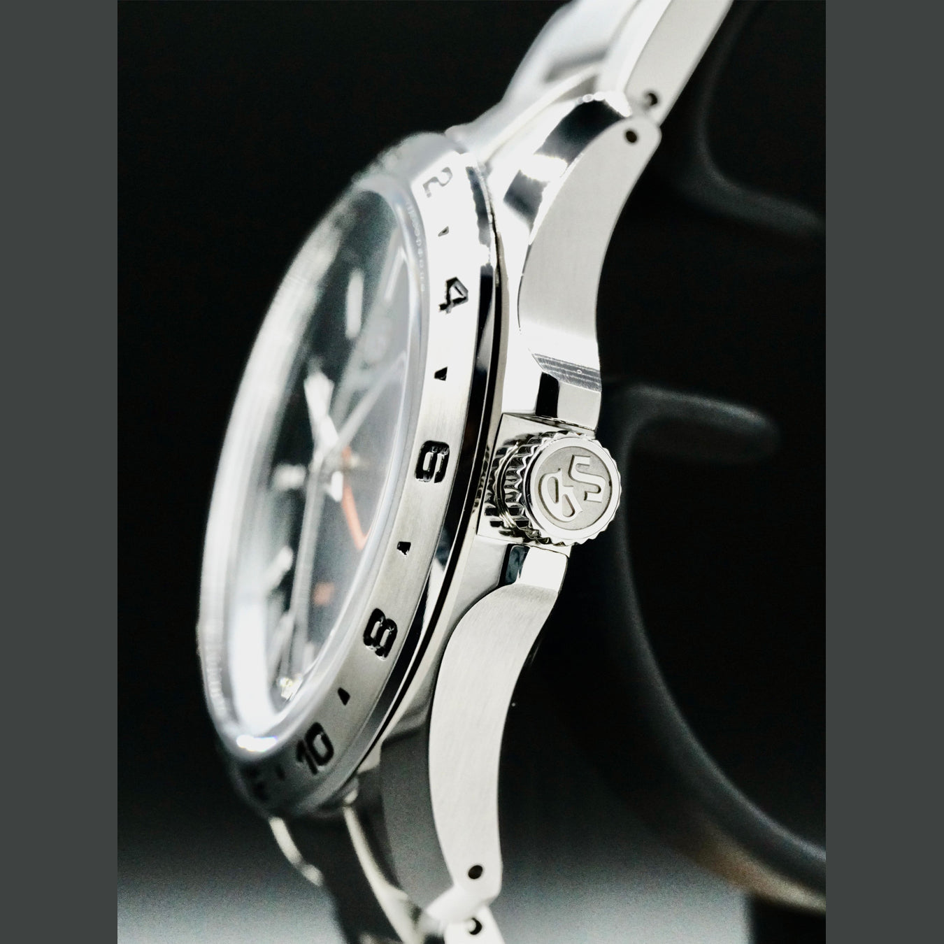 Grand Seiko Sports SBGN003 GMT Black Dial Quartz