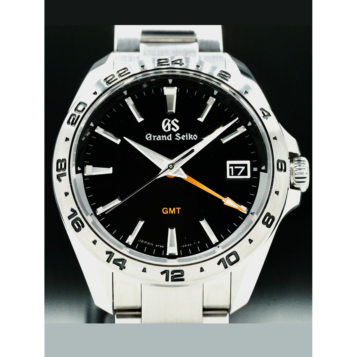 Grand Seiko Sports SBGN003 GMT Black Dial Quartz