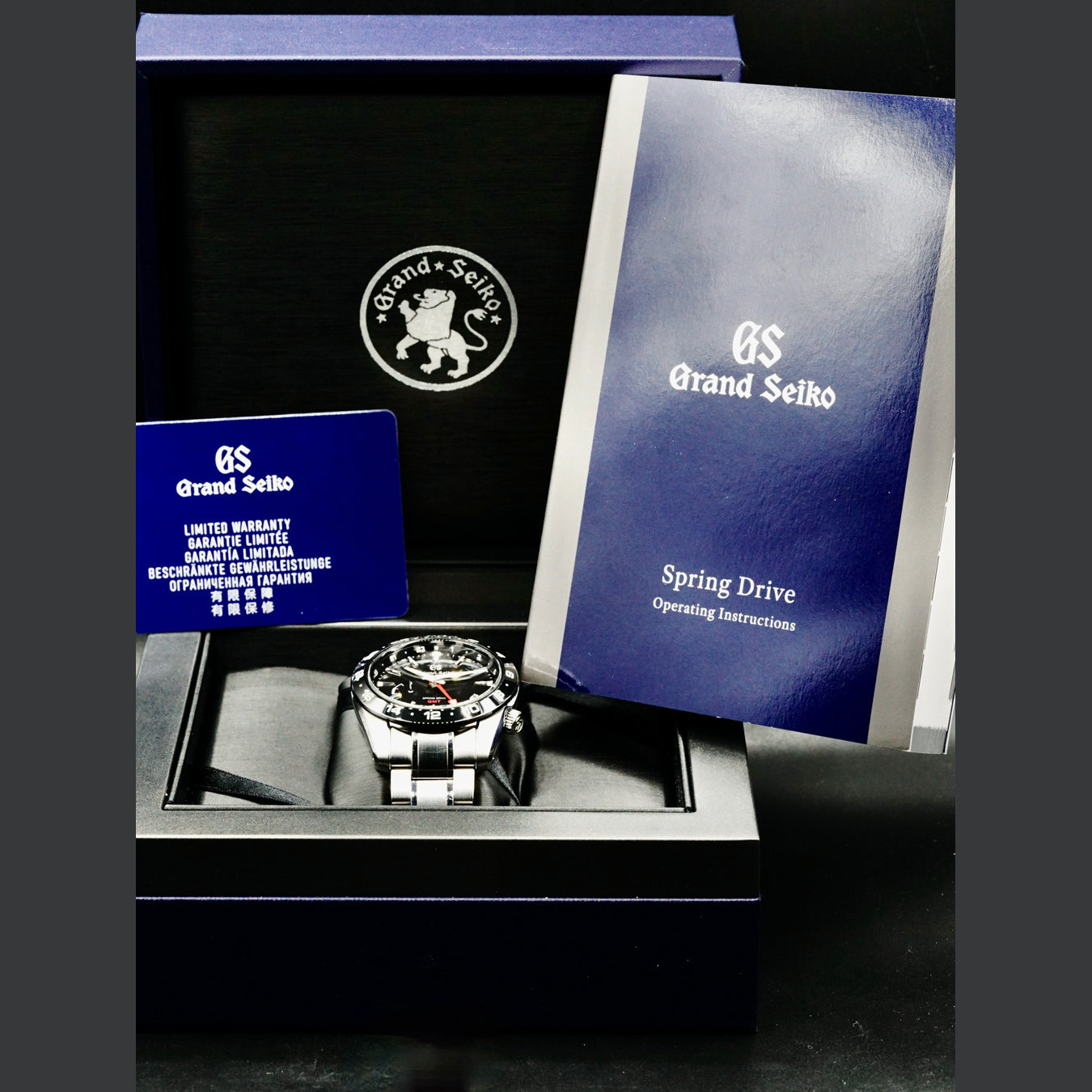 Grand Seiko SBGE253 Sport GMT Spring Drive Black Dial