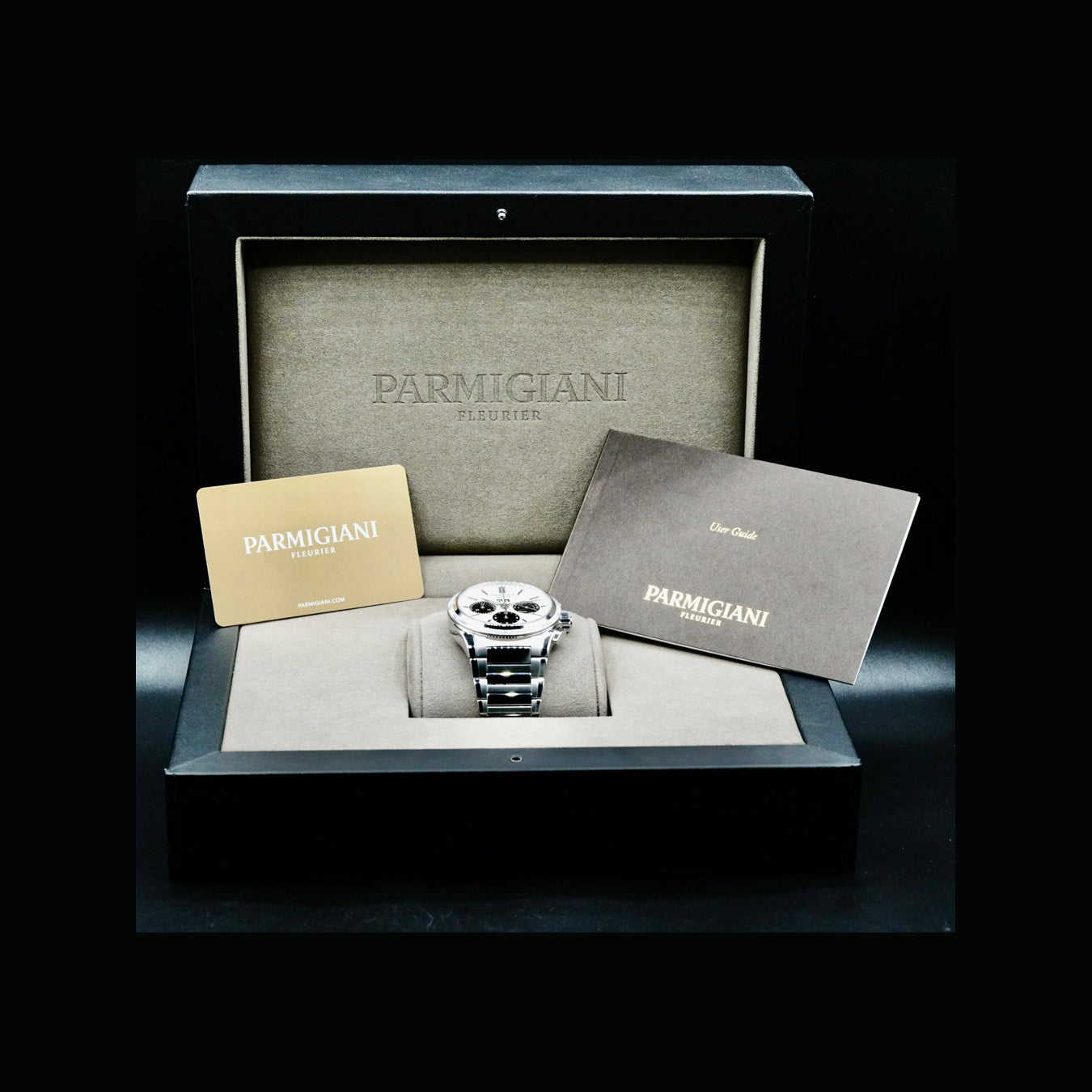 Parmigiani Fleurier PFC906-0000140-B00182 Tondagraph GT Steel Silver Black on Bracelet