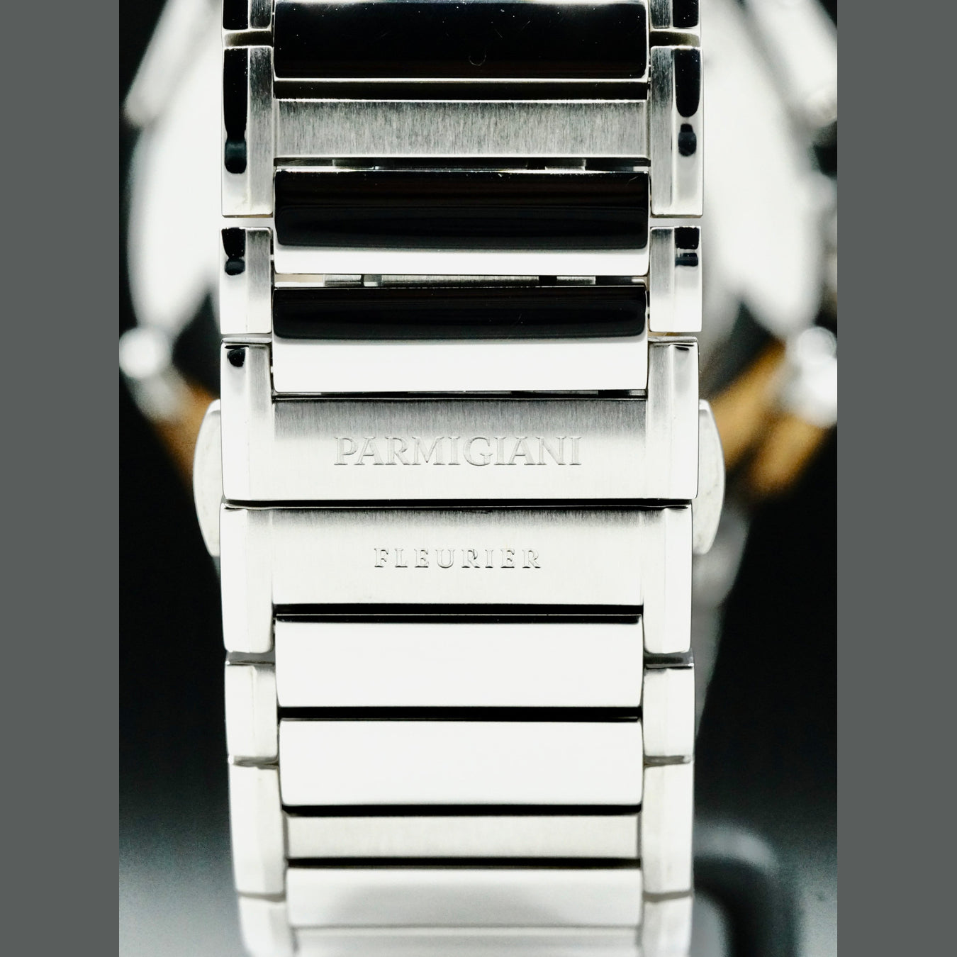 Parmigiani Fleurier PFC906-0000140-B00182 Tondagraph GT Steel Silver Black on Bracelet