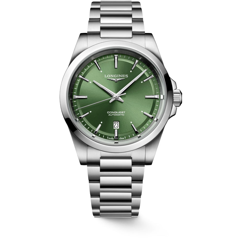 Longines L3.830.4.02.6 Conquest Green Dial