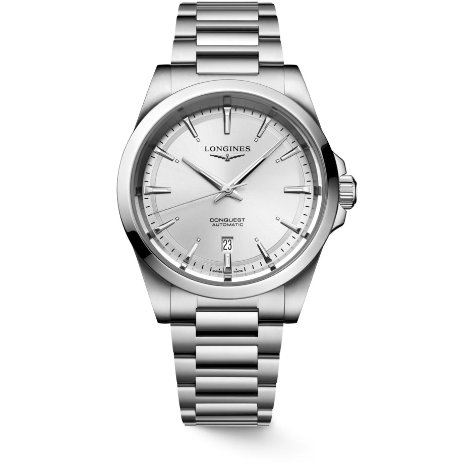 Longines L3.830.4.72.6 Conquest Silver Dial
